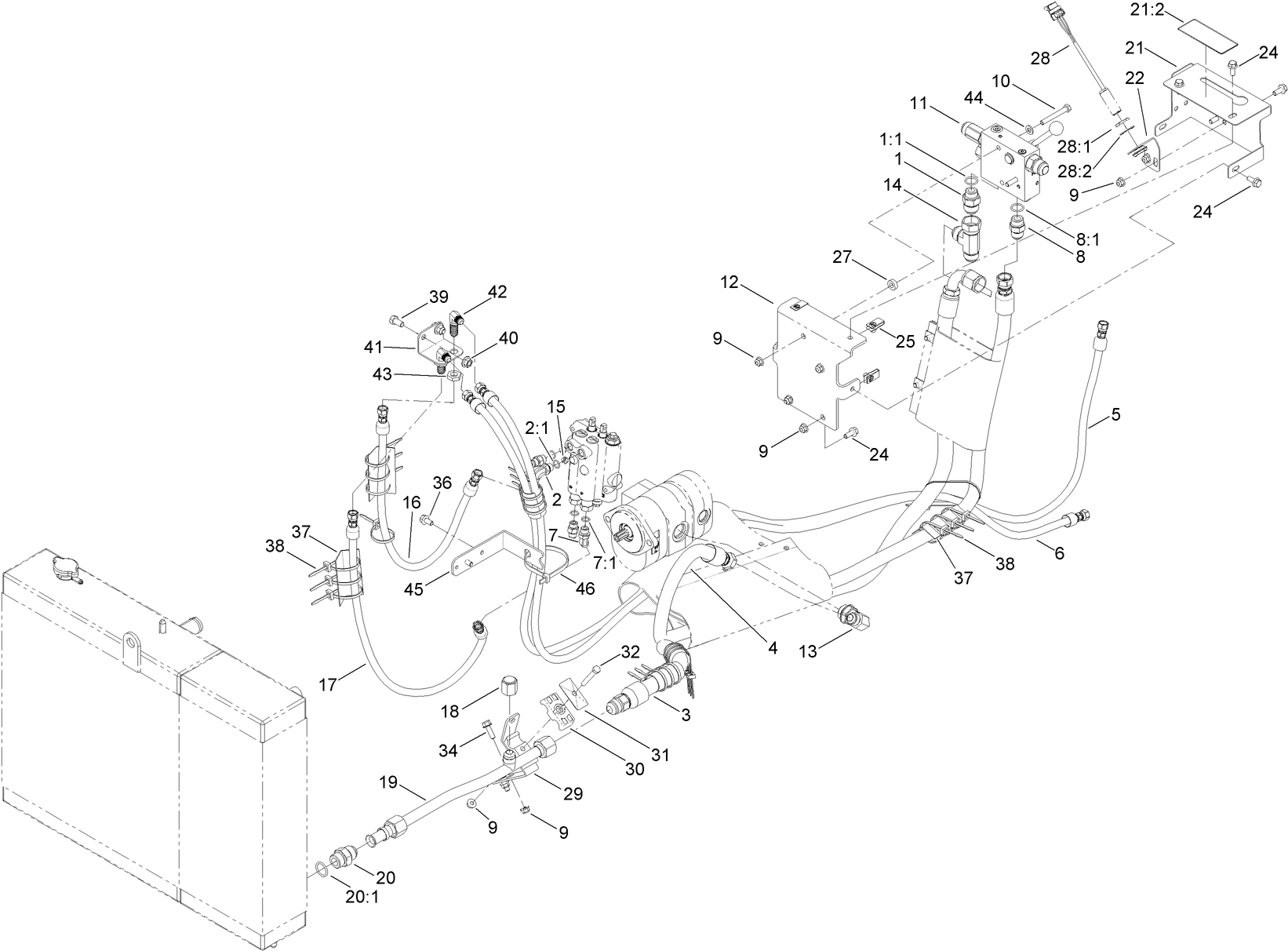 Hydraulic Plumbing Assembly No. 2