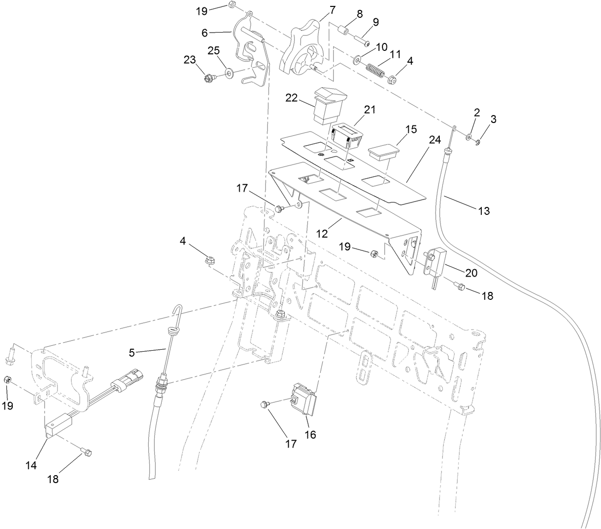 Throttle and Console Assembly