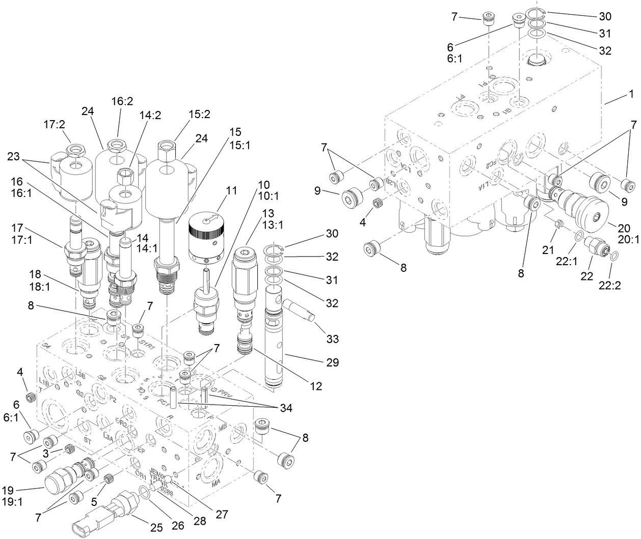 Hydraulic Manifold Assembly No. 112-0289