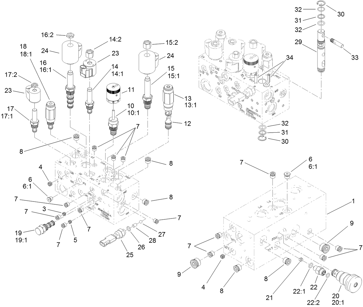 Hydraulic Manifold Assembly No. 112-9197