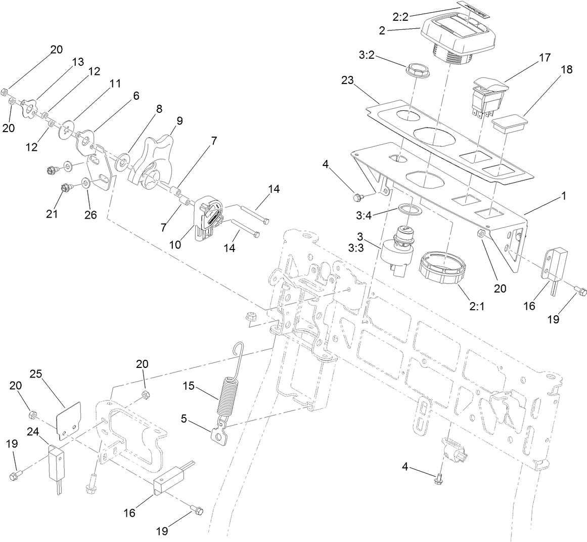 Throttle and Console Assembly