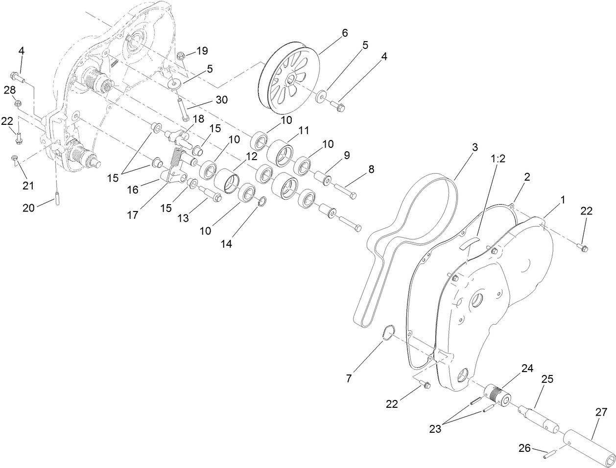 Right Side Transmission Assembly