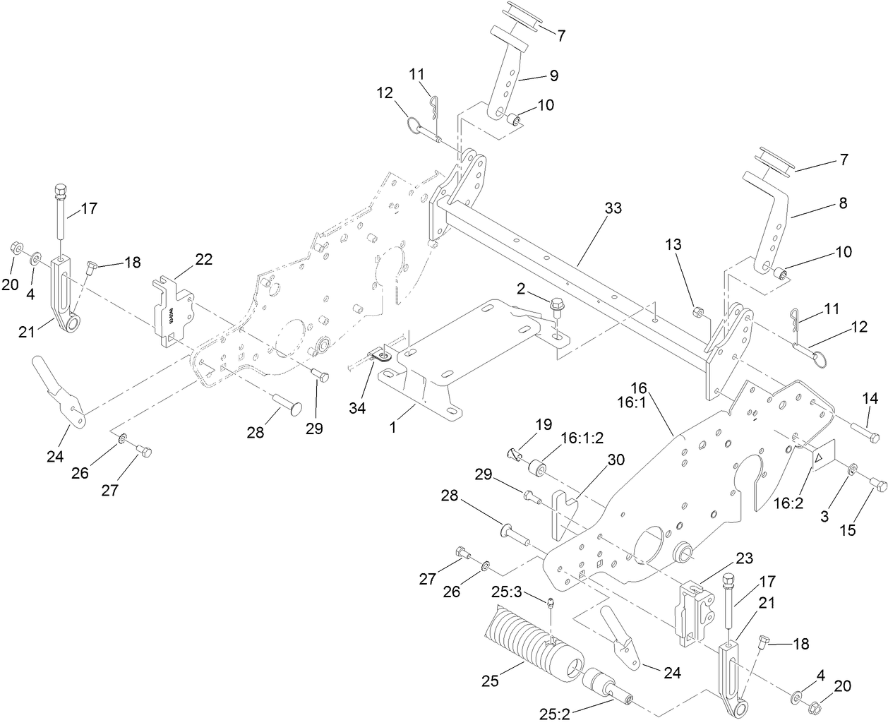 Engine Mount and Frame Assembly