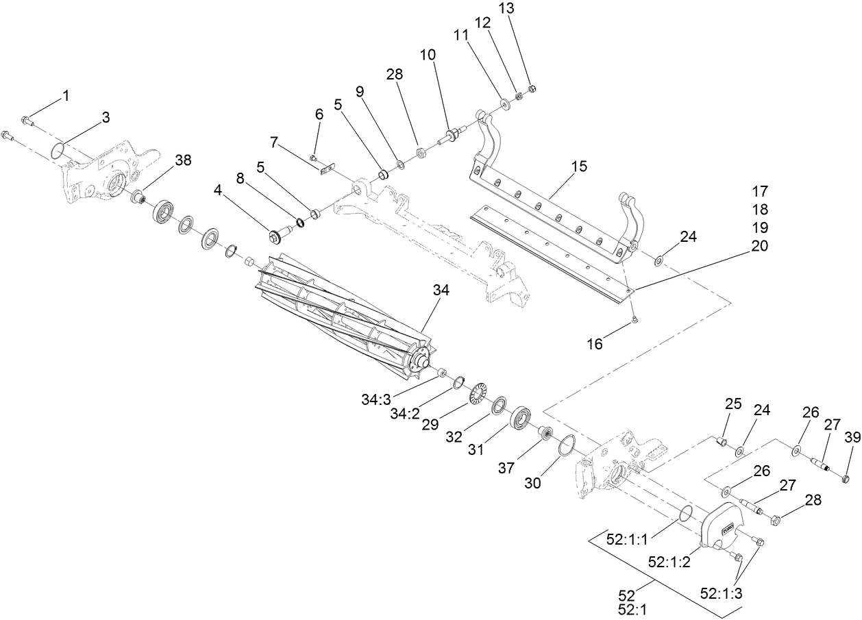 Reel and Bedbar Assembly