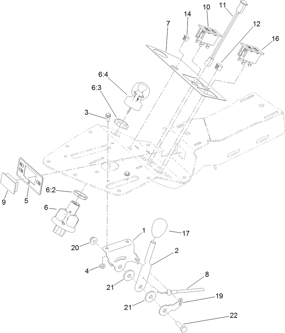 Ignition, Throttle and Choke Control Assembly