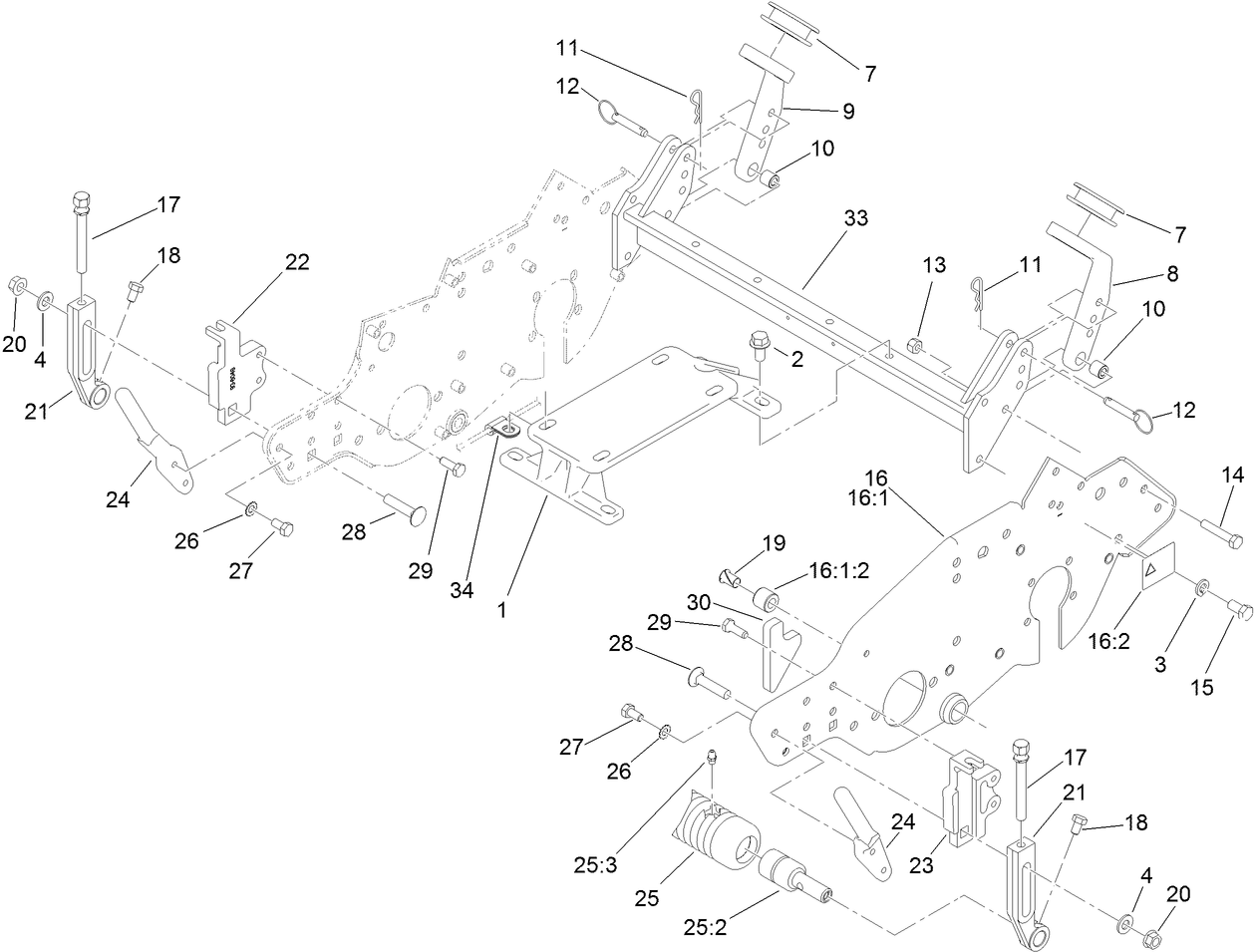 Engine Mount and Frame Assembly