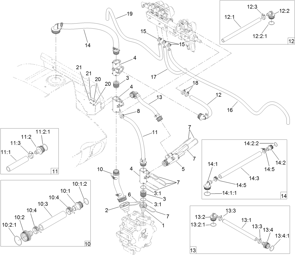 Spray System Hose Assembly