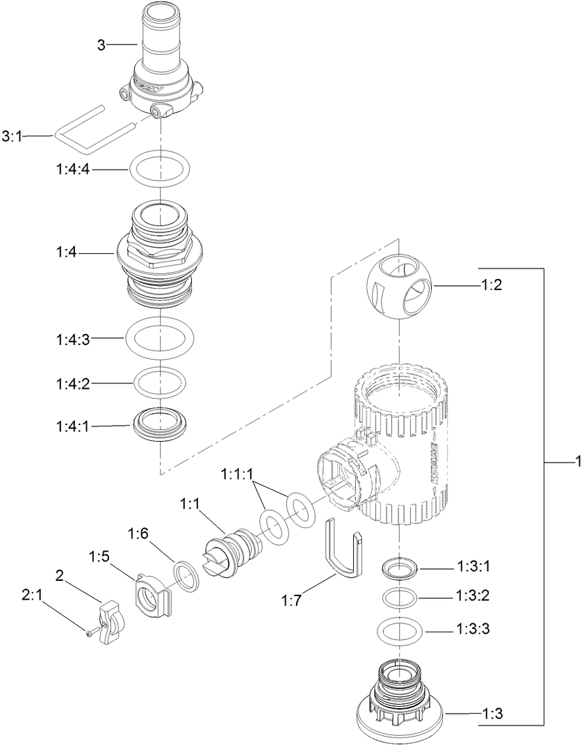 Hose Reel Valve Assembly No. 130-7321