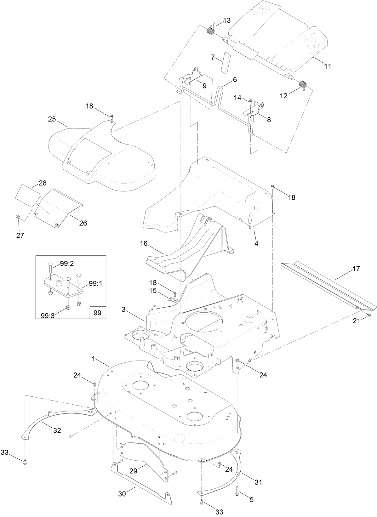 Deck and Frame Assembly