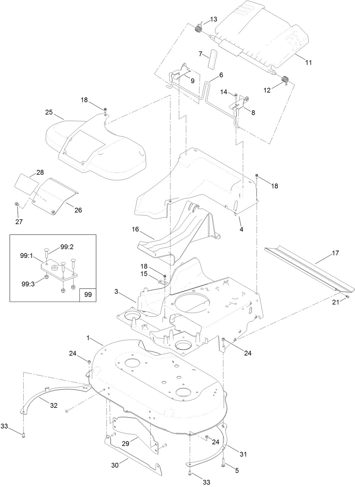 Deck and Frame Assembly