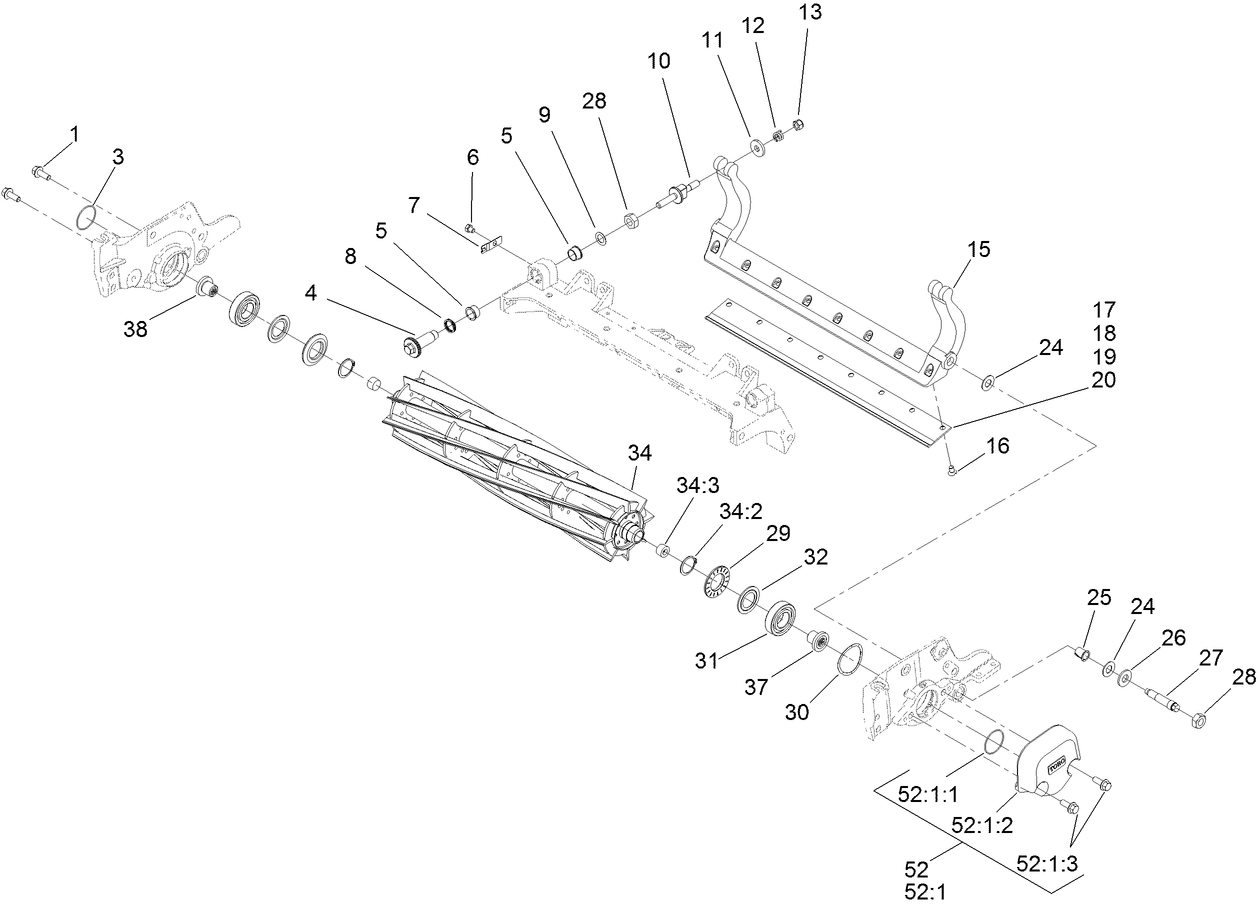 Reel and Bedbar Assembly