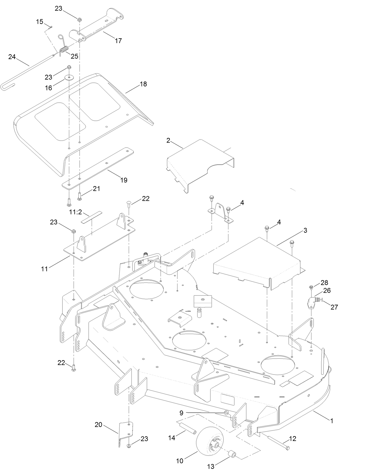 48 Inch Deck Assembly