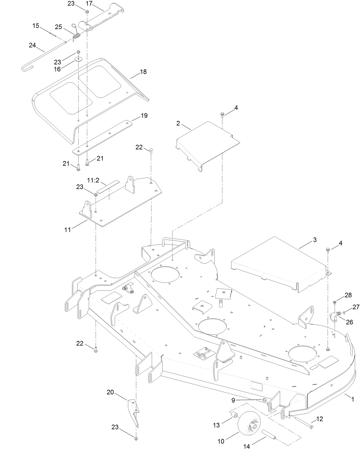 54 Inch Deck Assembly