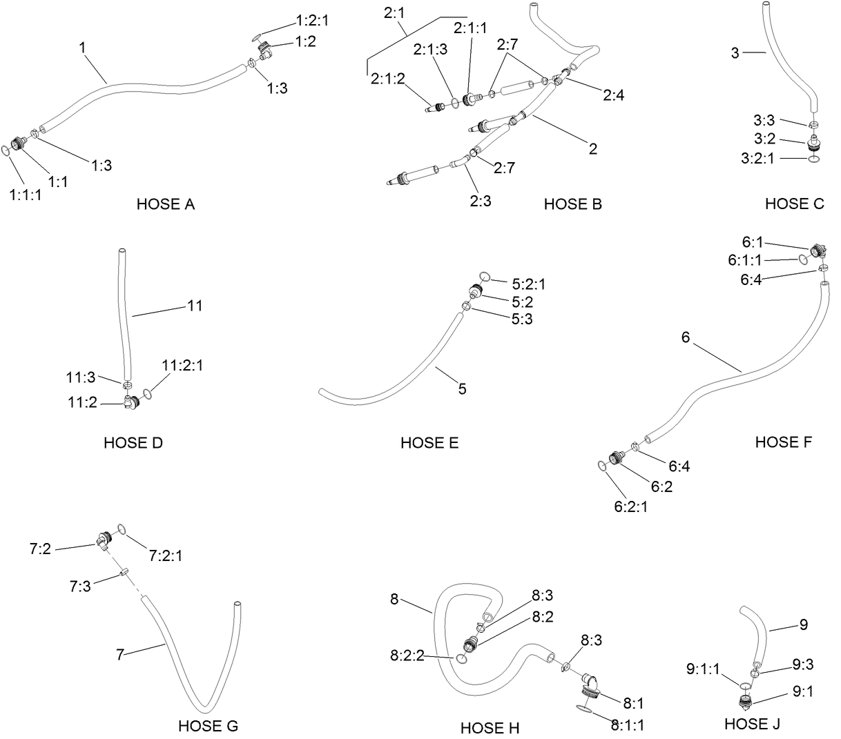 Spray Hose System Assembly