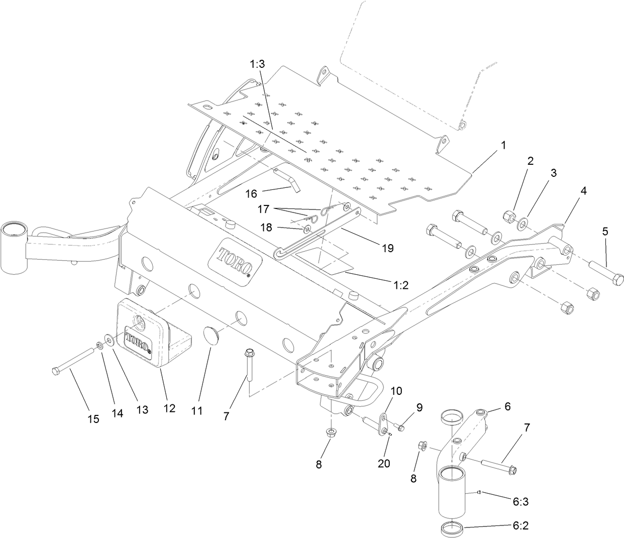 Carrier Frame and Weight Assembly