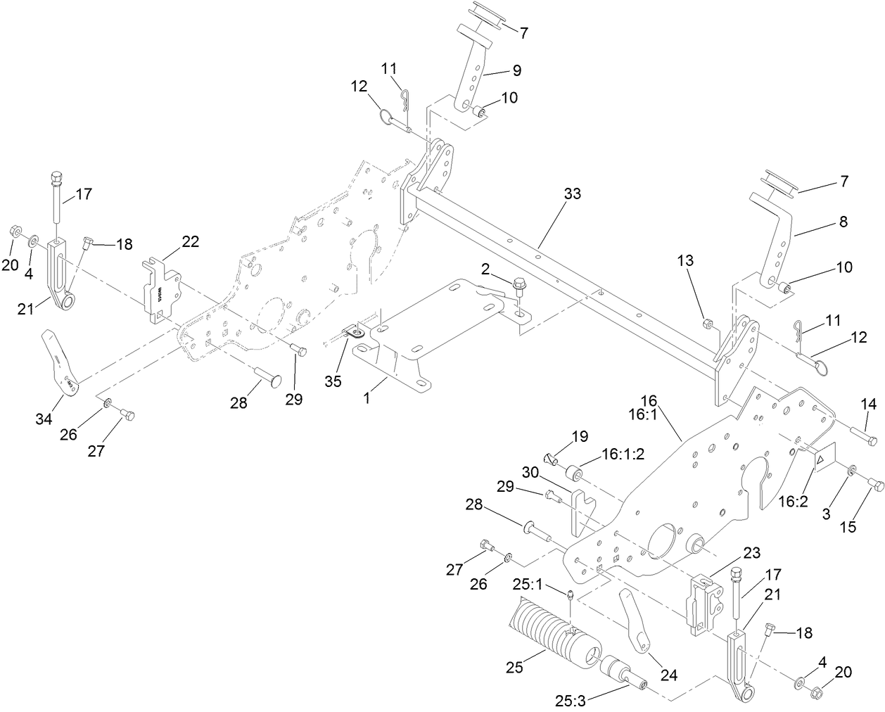 Engine Mount and Frame Assembly