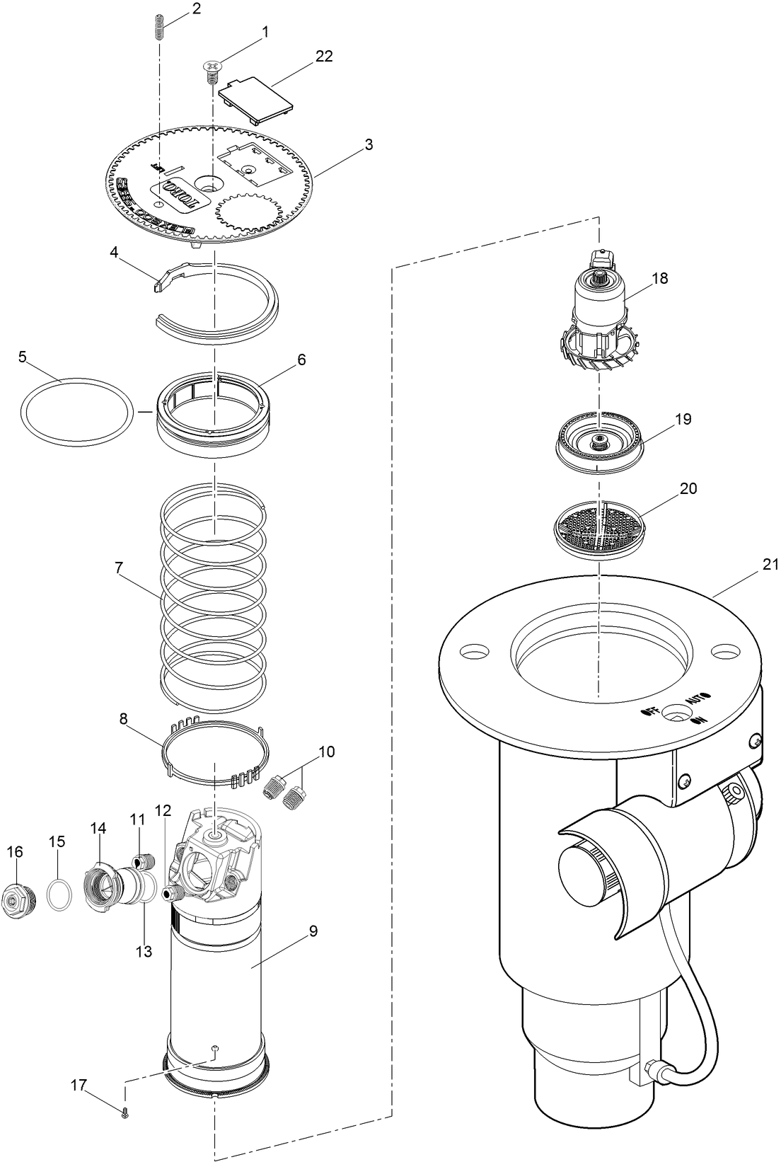 FLX35 Series Golf Sprinkler w/ Dual Trajectory
