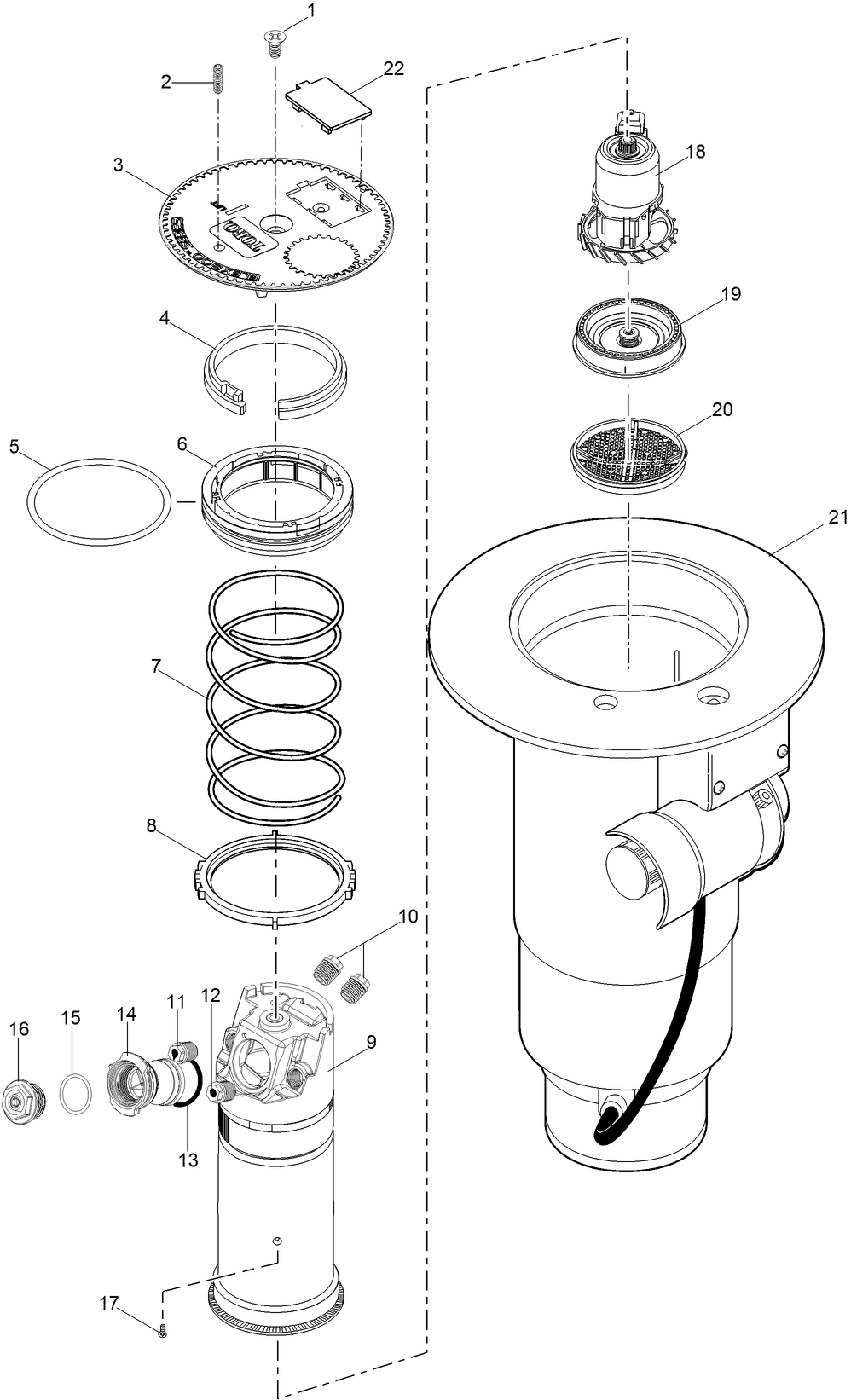 FLX55 Series Golf Sprinkler w/ Dual Trajectory