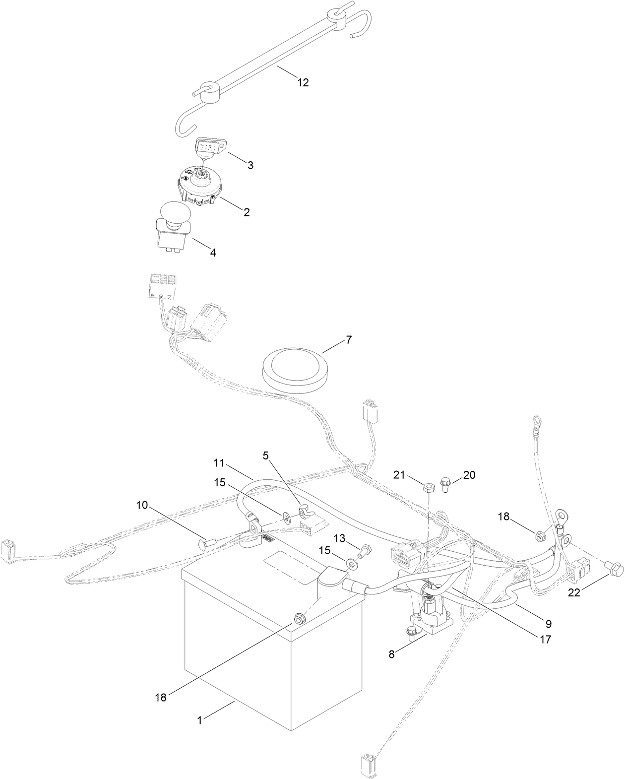 Battery and Electrical Assembly