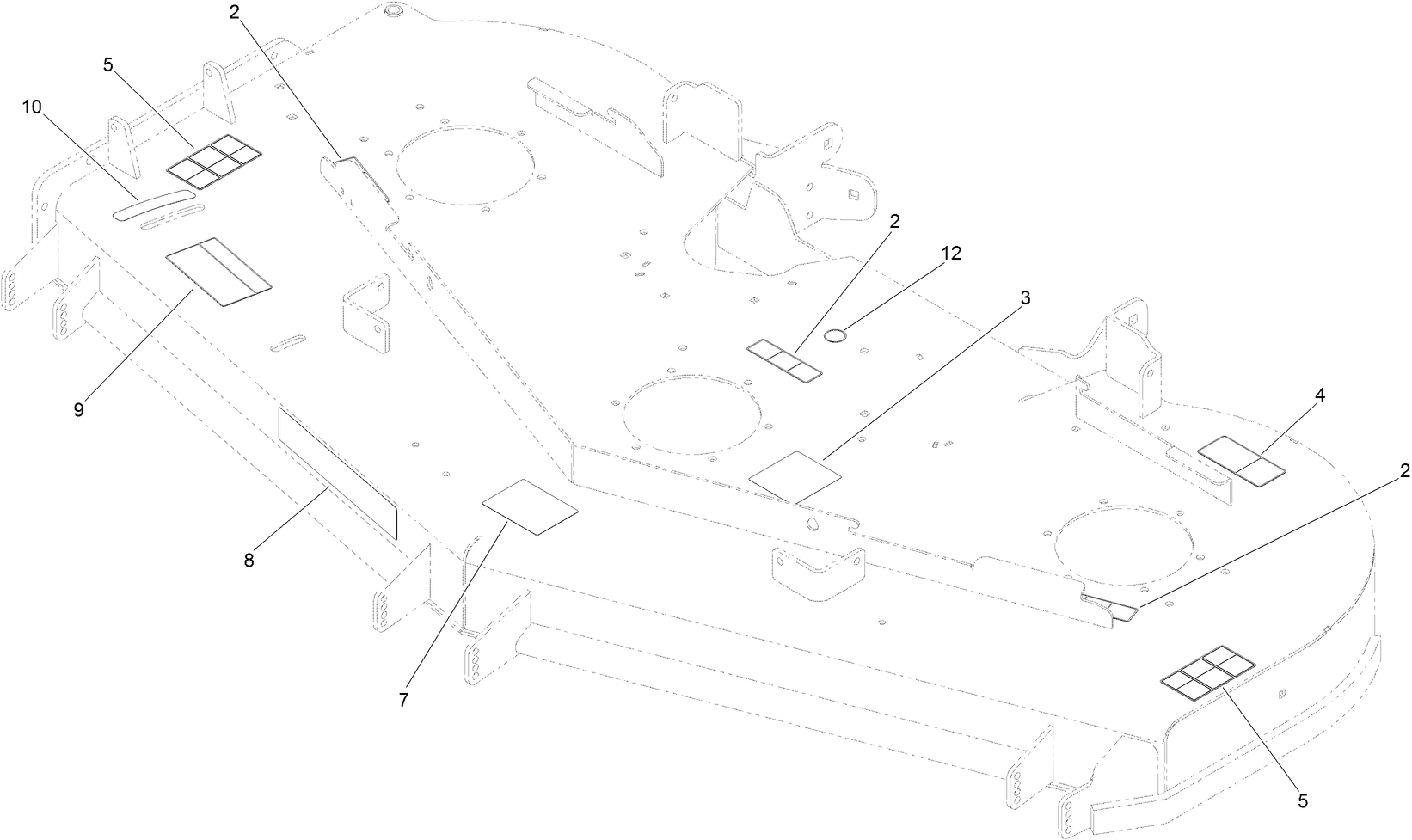 Deck Decal Assembly No. 112-4195
