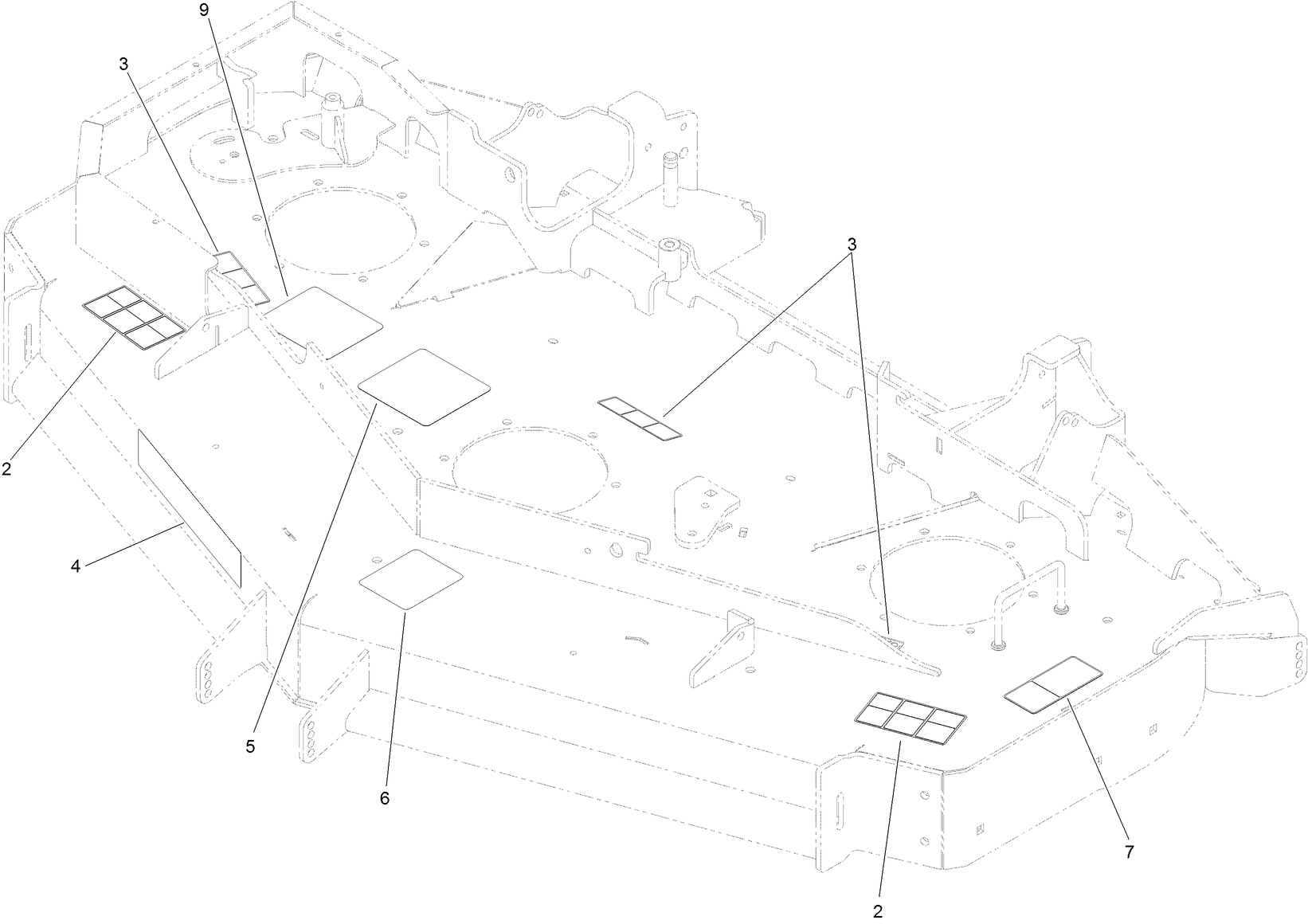 Deck Decal Assembly No. 125-9302