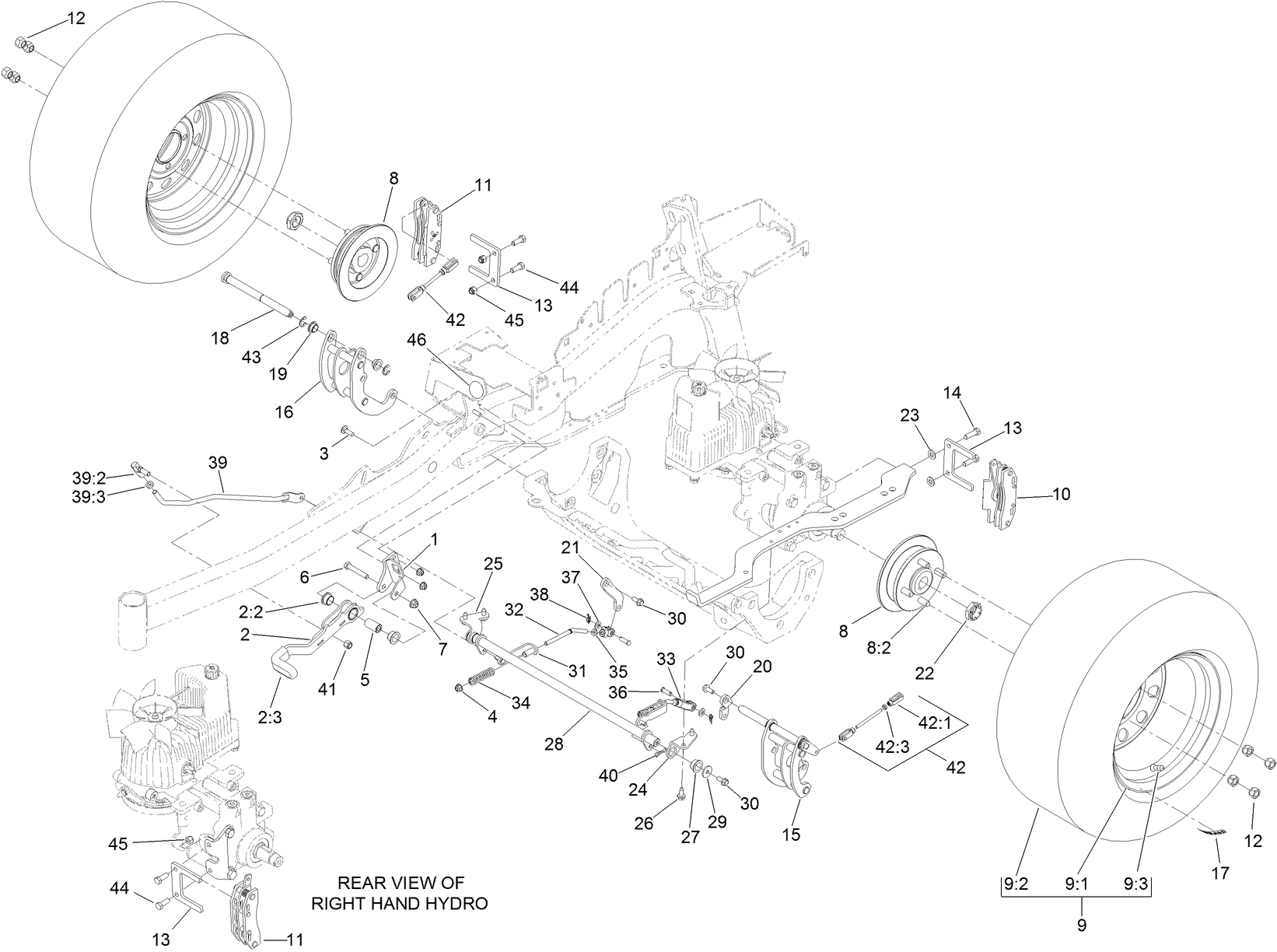 Parking Brake and Wheel Assembly