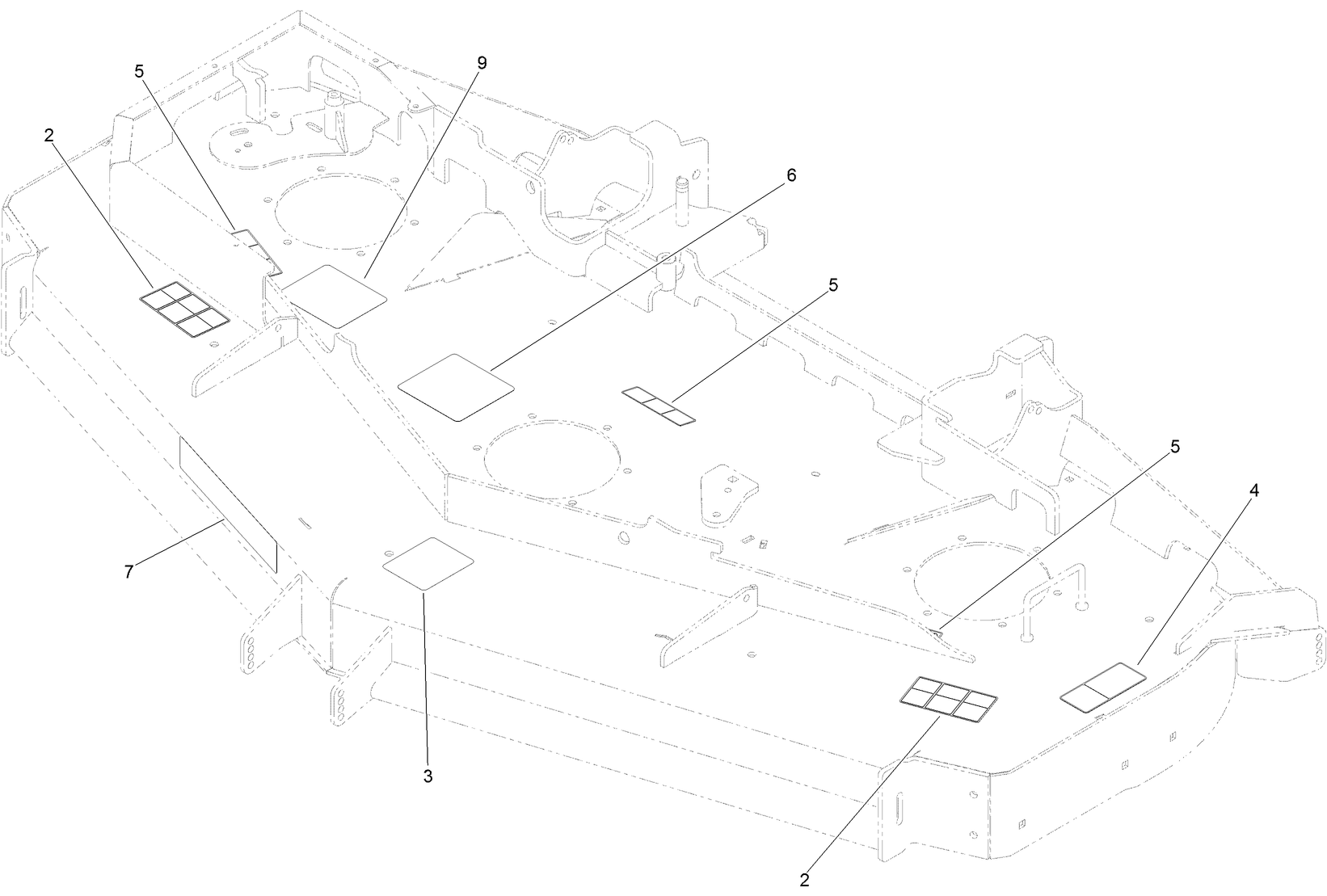Deck Decal Assembly No. 125-9307