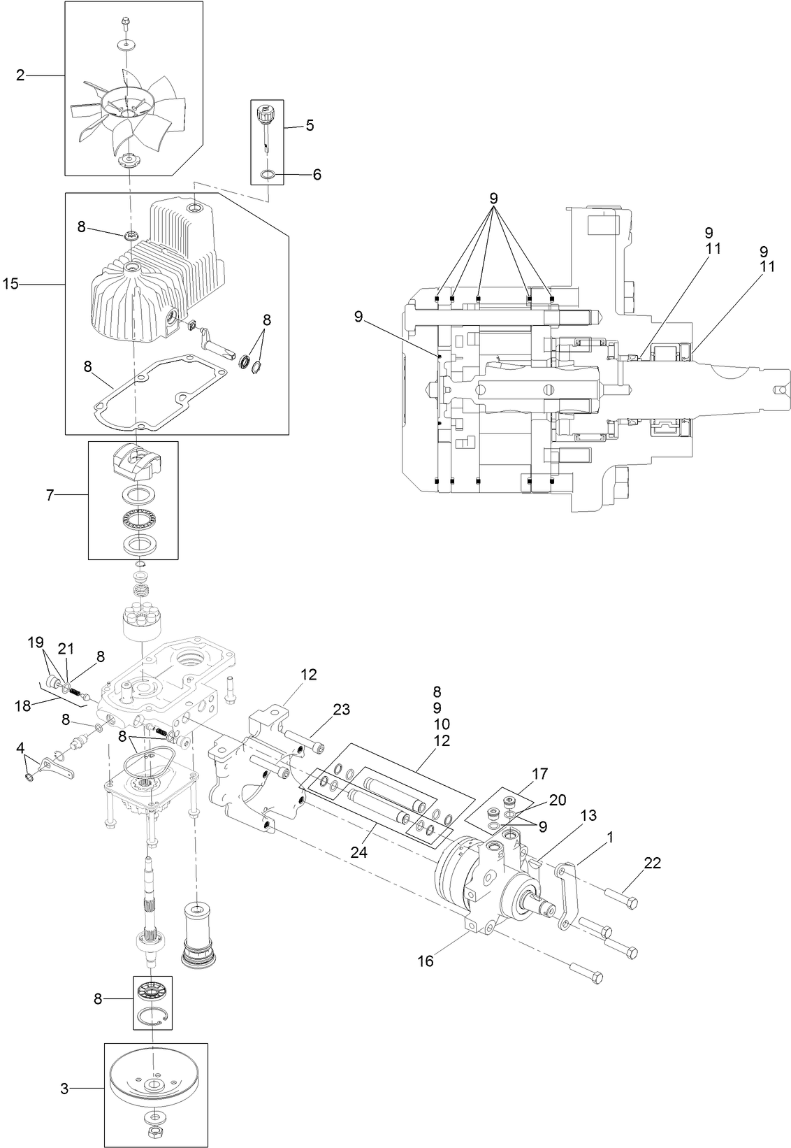 RH Hydro Assembly No. 126-1322