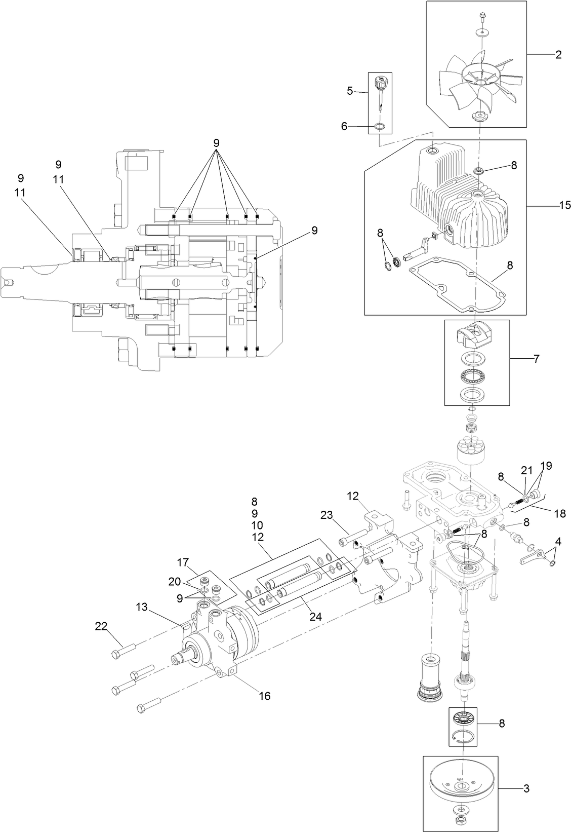LH Hydro Assembly No. 126-1321