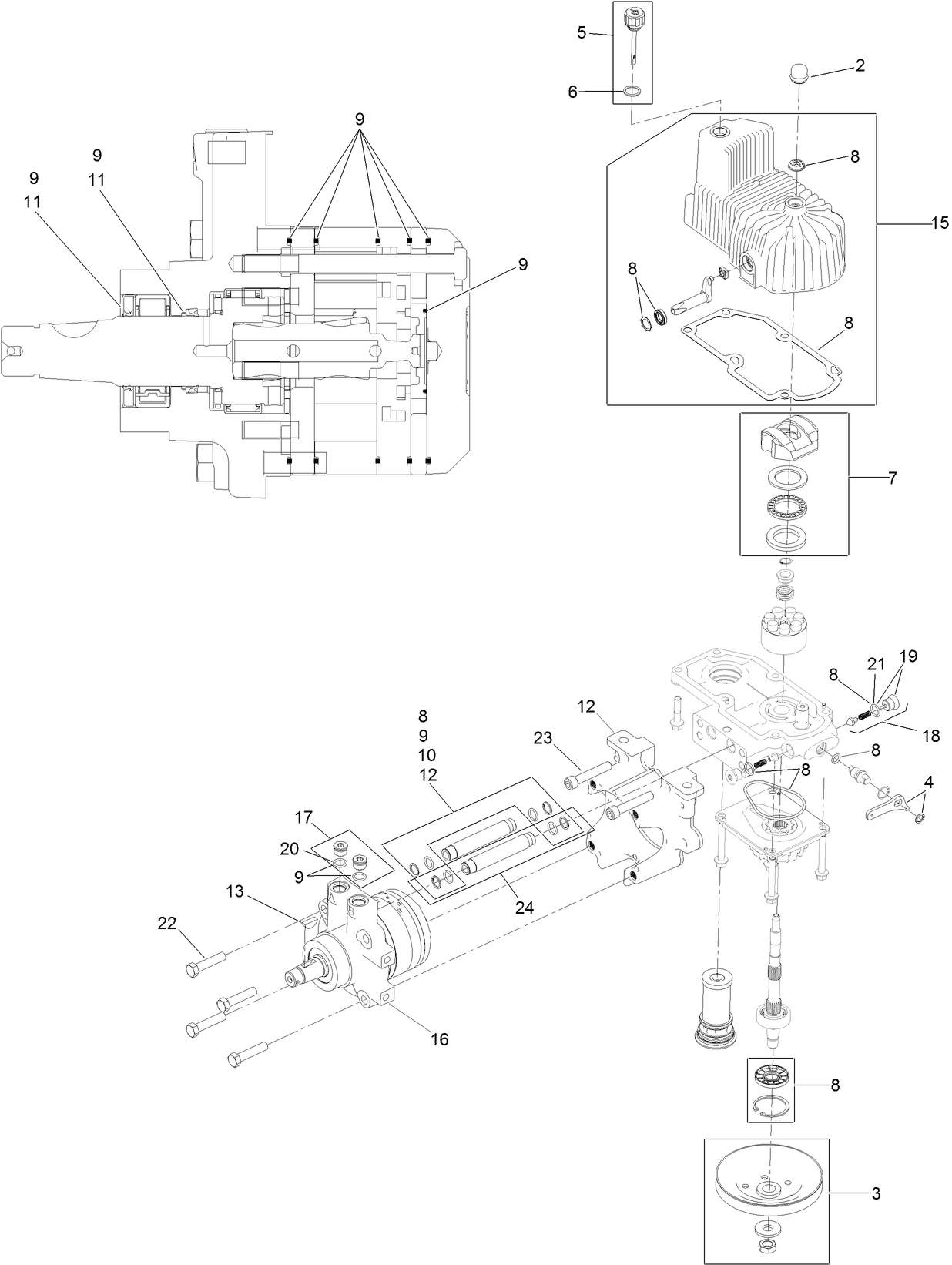 LH Hydro Assembly No. 126-1327