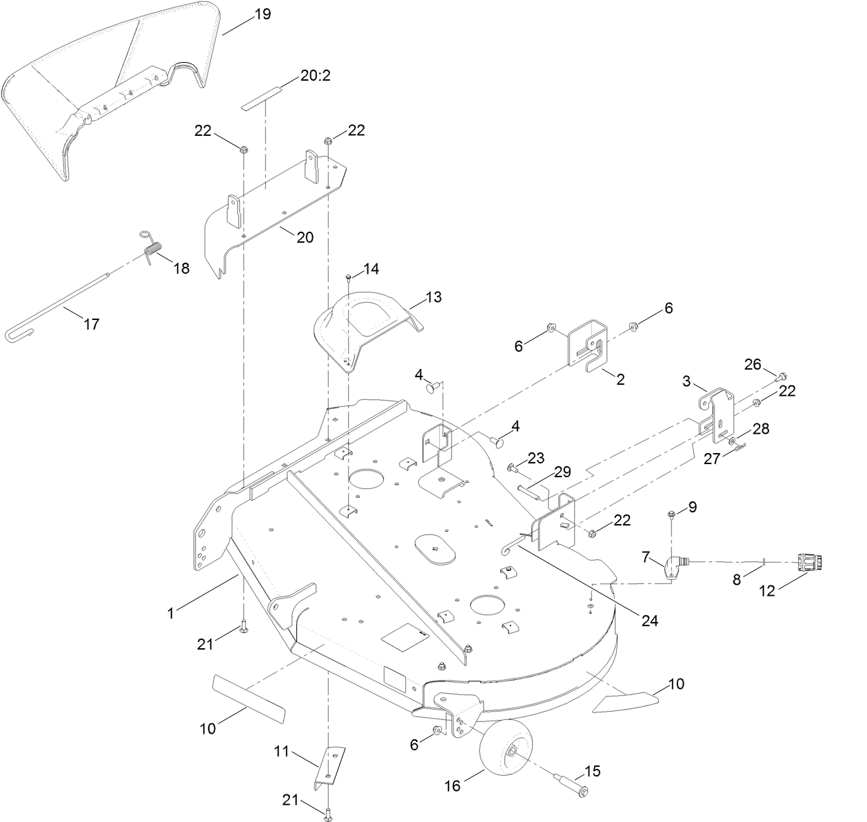 42 Inch Deck Assembly