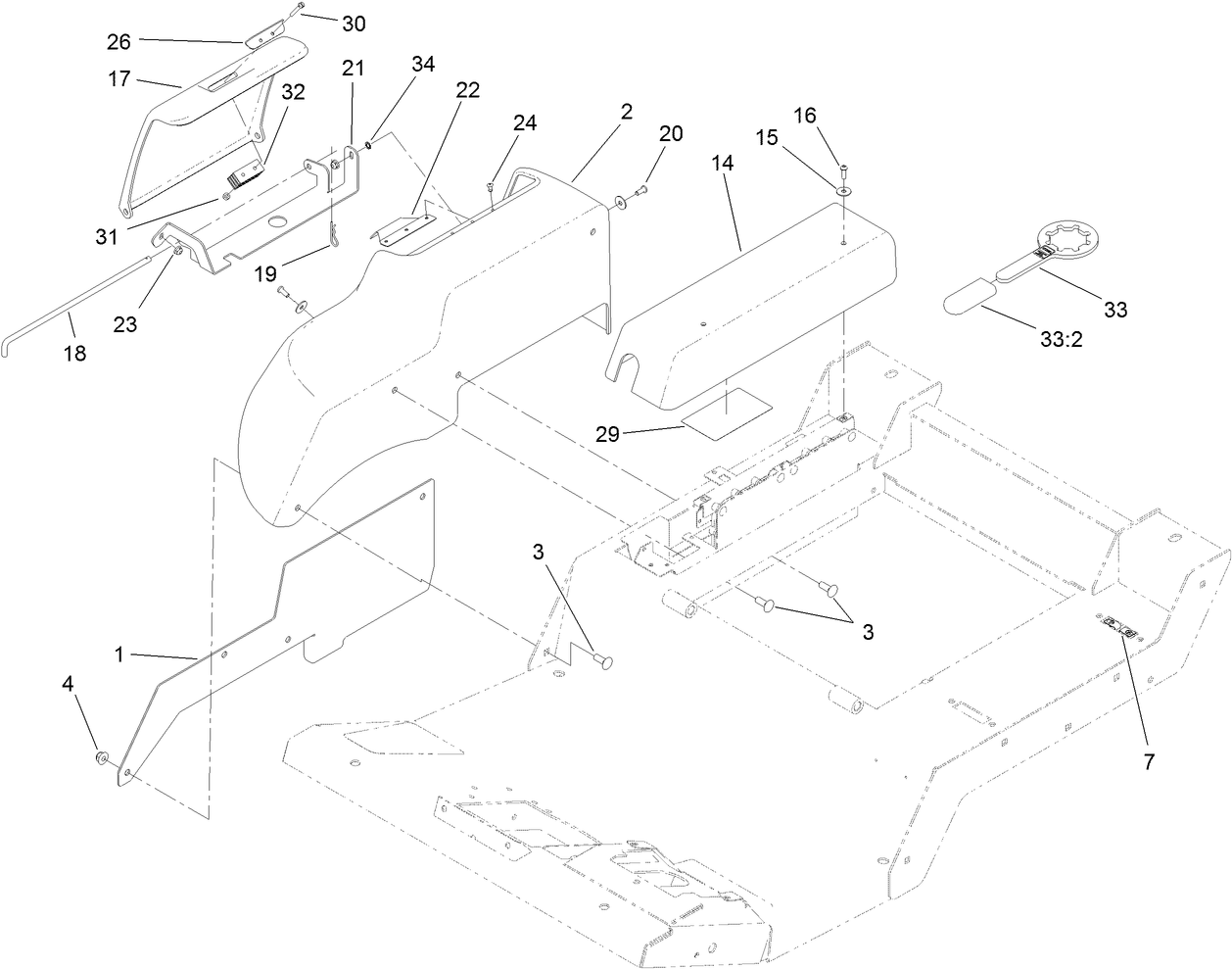 Fender, Tool Box and Cover Assembly