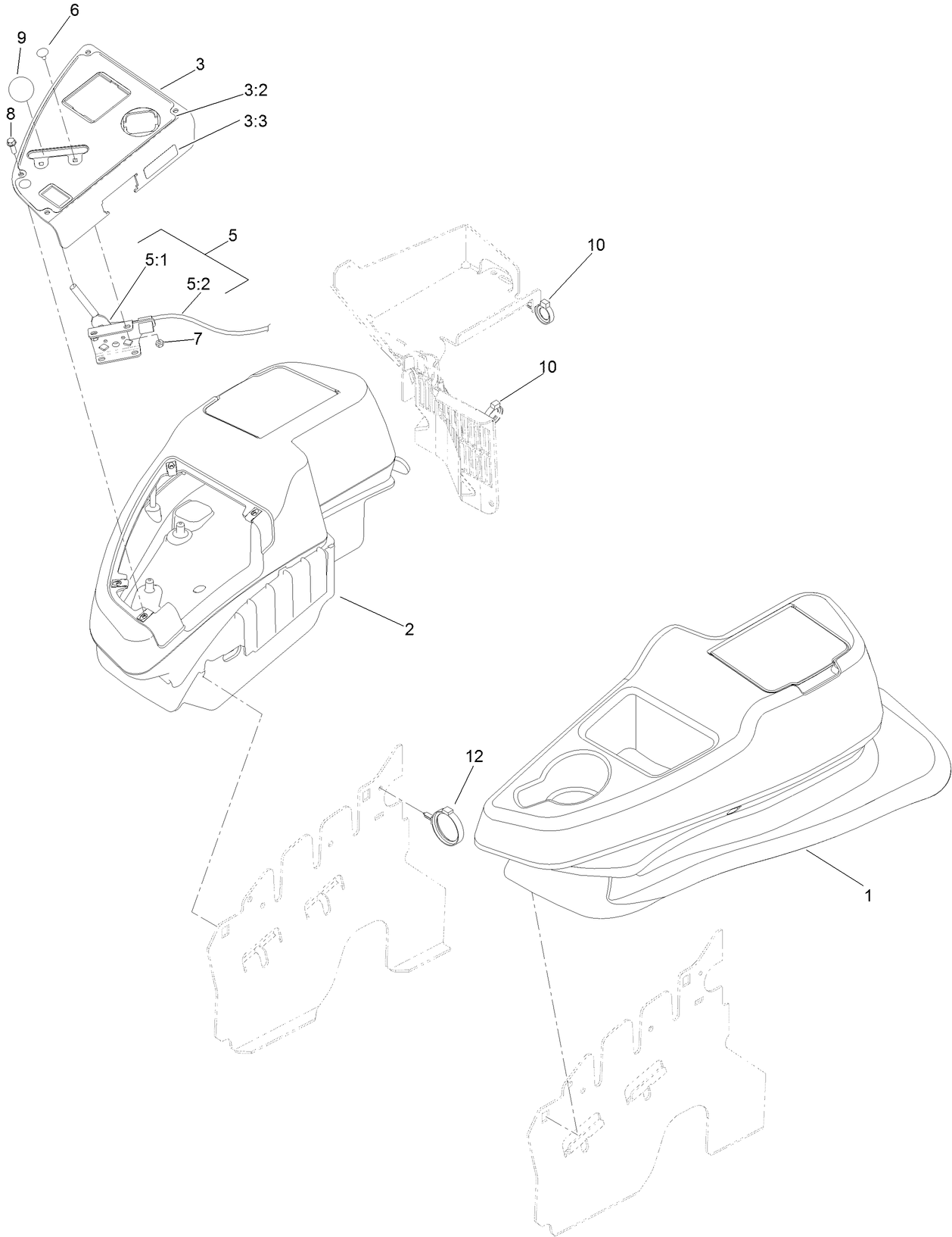 Console and Control Panel Assembly