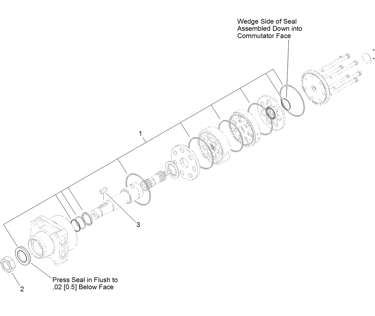 Hydraulic Motor Assembly No. 117-3285 (CW)