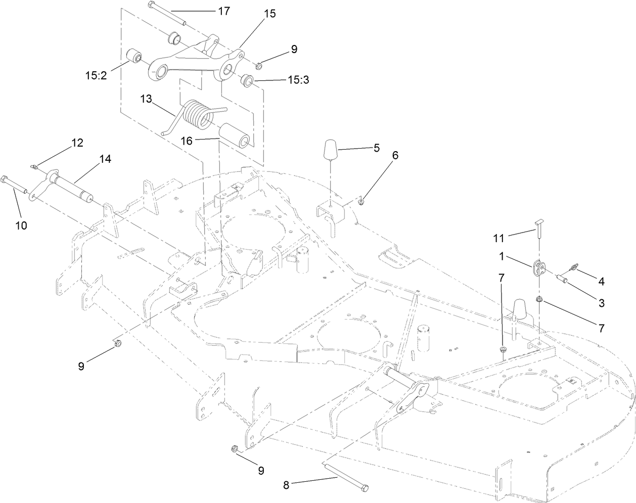 Adjustment Link and Bumper Assembly