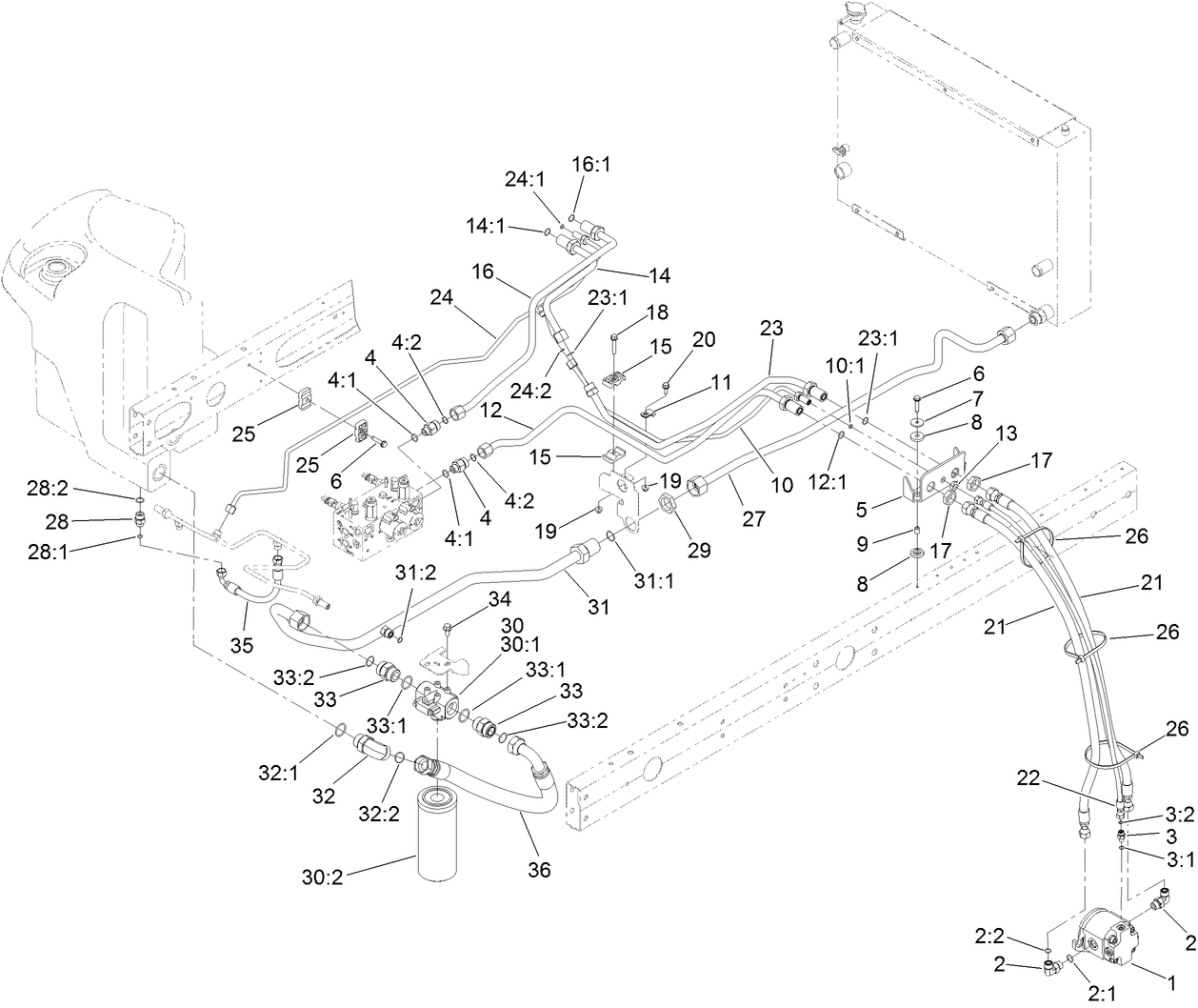 No. 2 and 3 Reel Drive Hydraulic Assembly