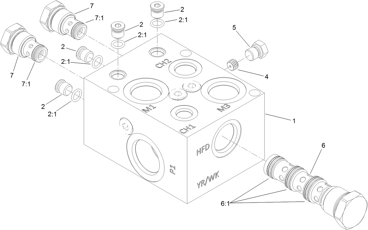 Flow Divider Manifold Assembly No. 121-1550