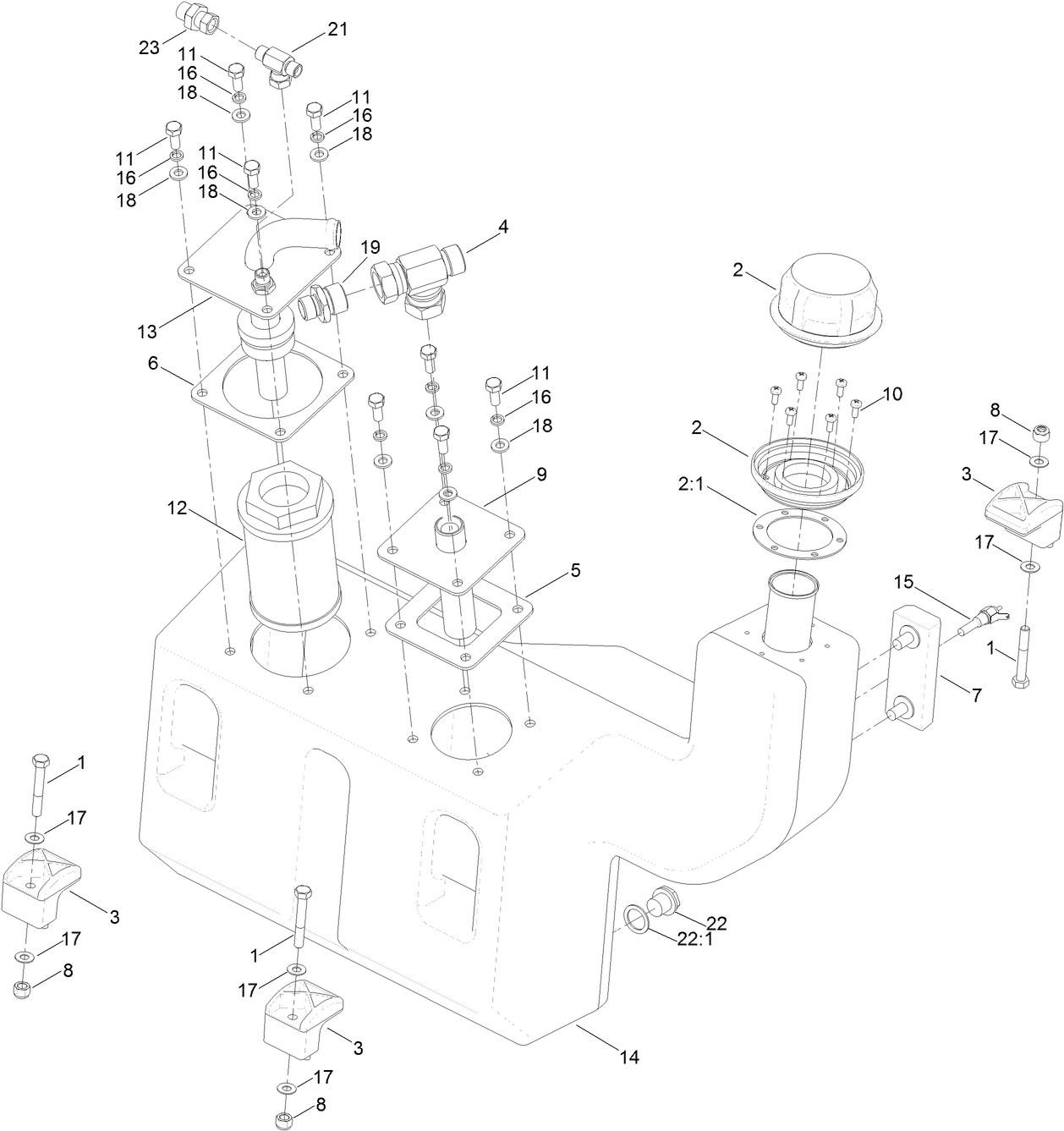 Hydraulic Oil Tank Assembly