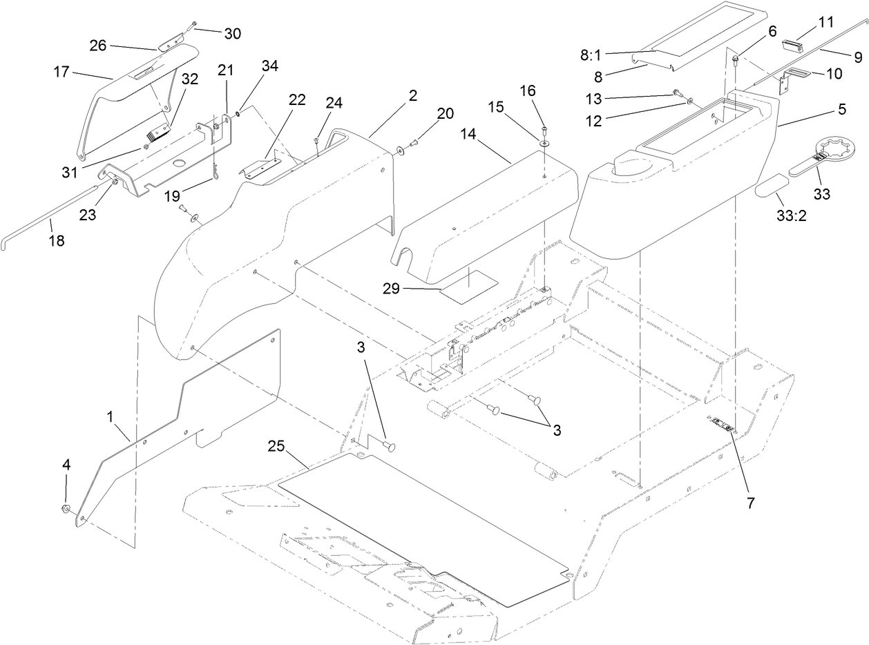 Fender, Tool Box and Cover Assembly