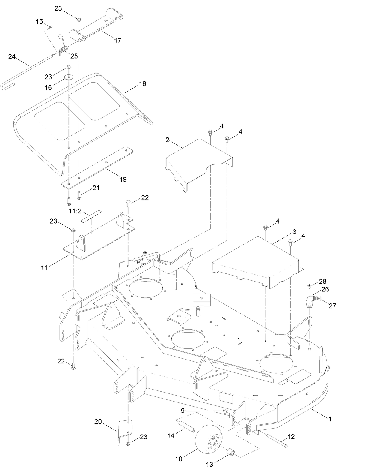 48 Inch Deck Assembly