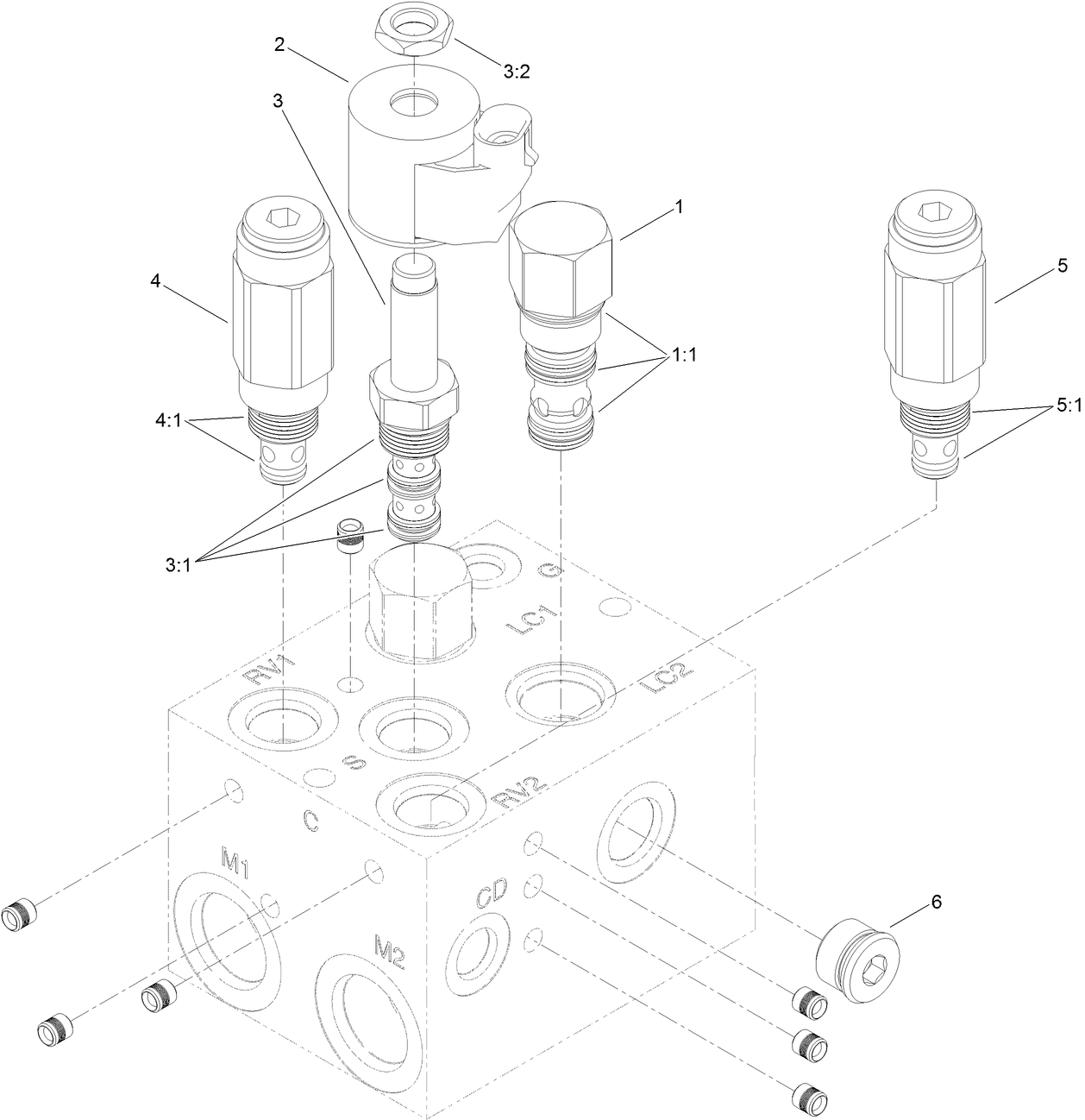 Hydraulic PTO Manifold Assembly No. 115-8467