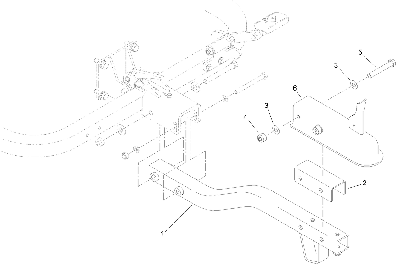 2 Inch Ball Hitch Receiver Assembly