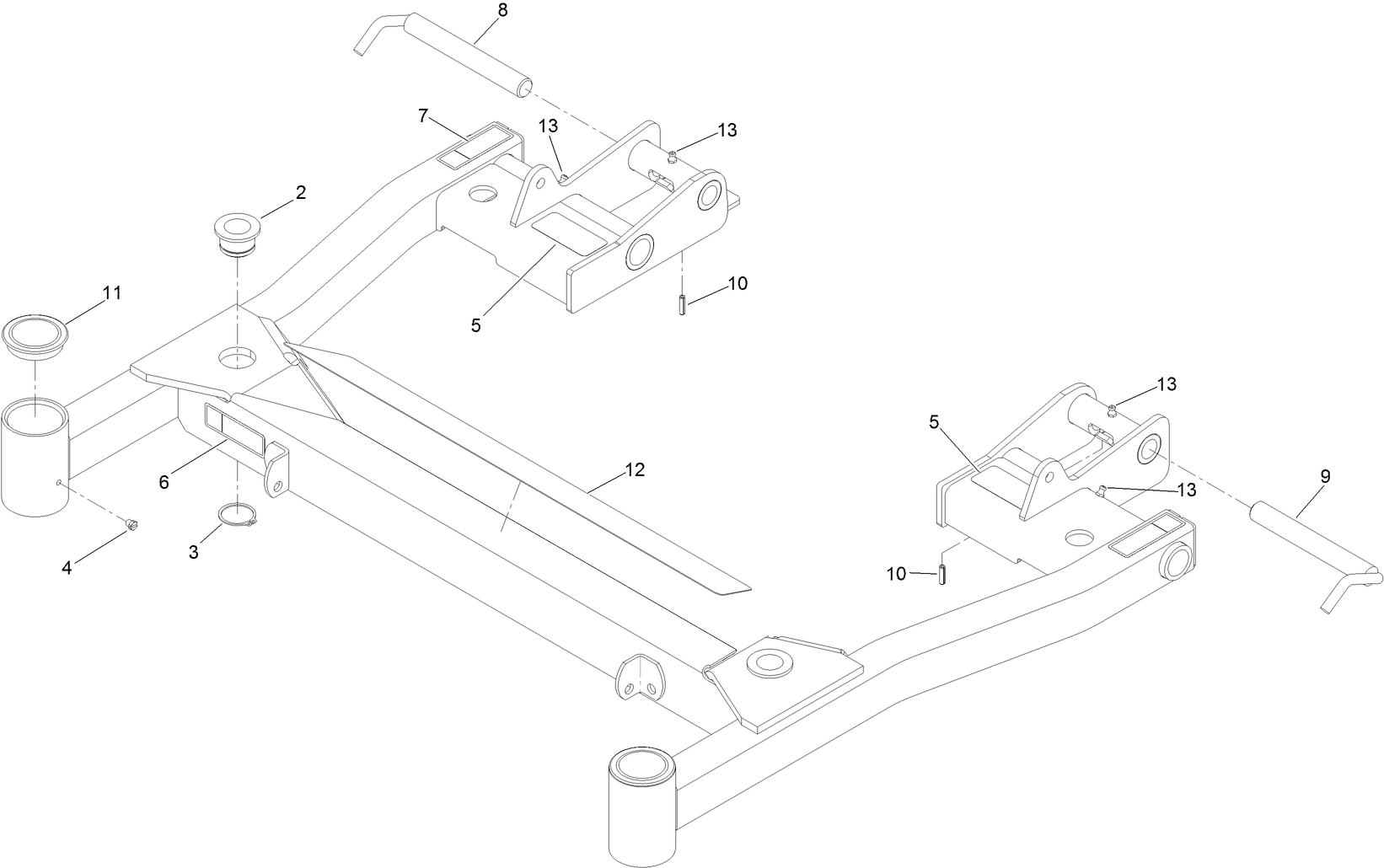 Deck Support W/Decals Assembly No. 103-9481