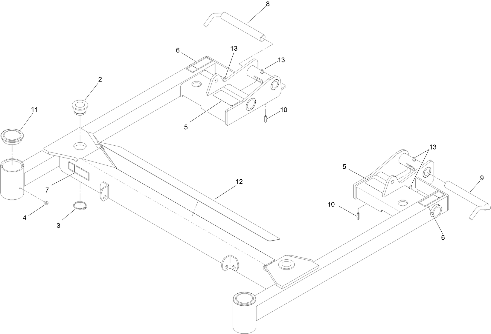 Deck Support W/Decals Assembly No. 103-9480