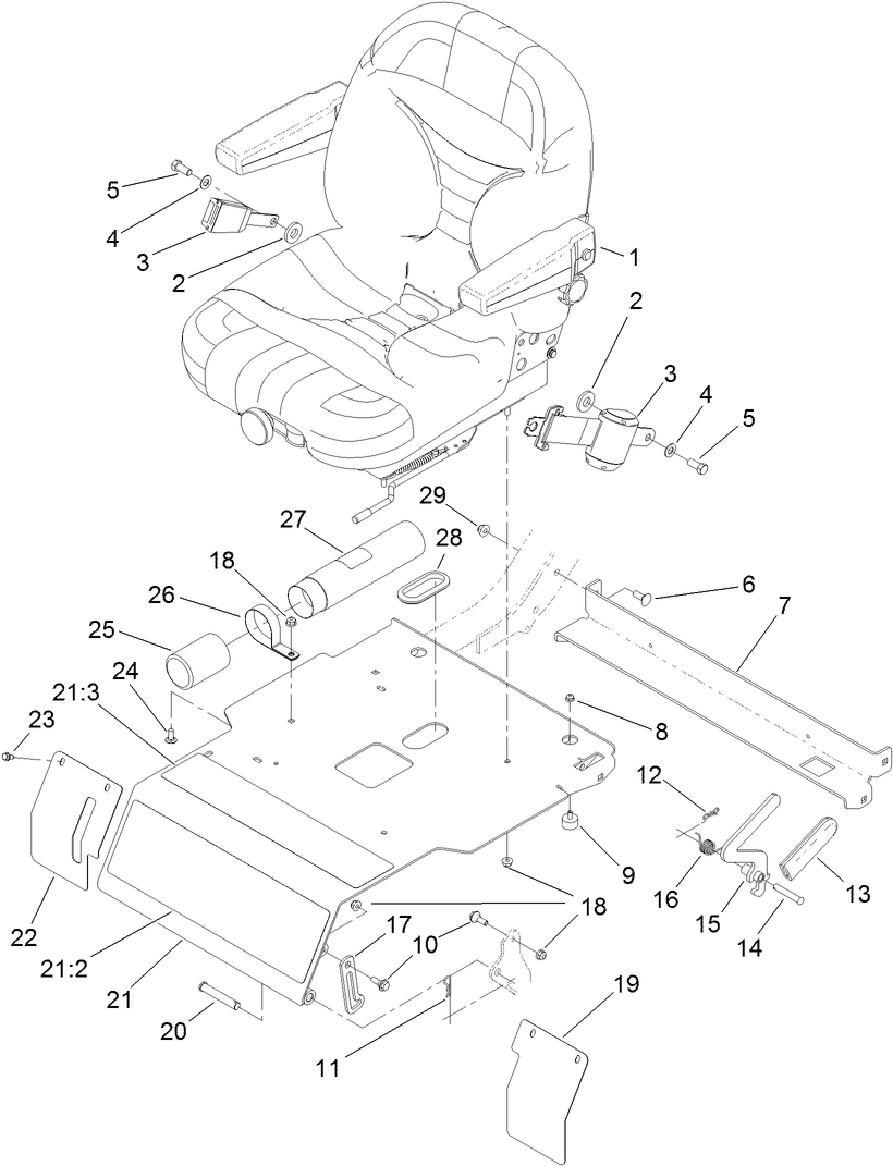 Seat and Seat Plate Assembly