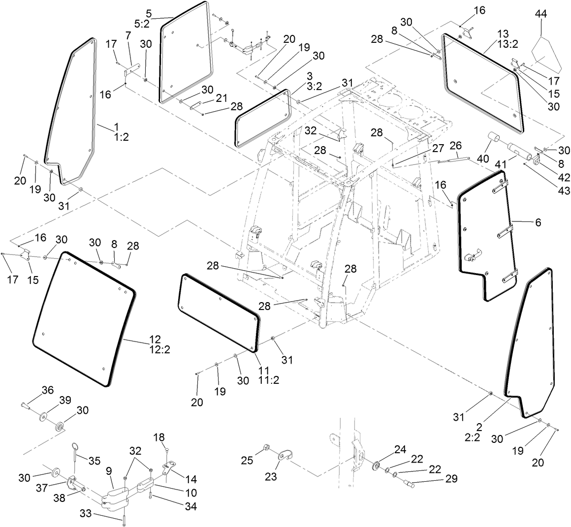 Window, Door and Striker Assembly