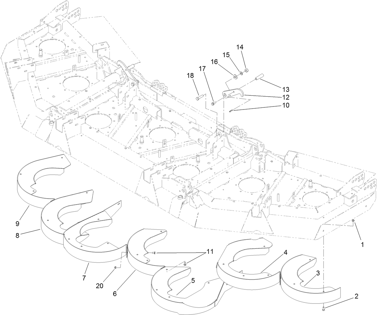 Rear Discharge Baffle Assembly