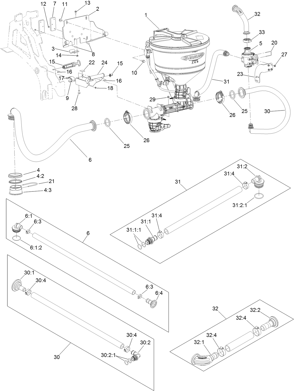 Eductor Mounting Assembly