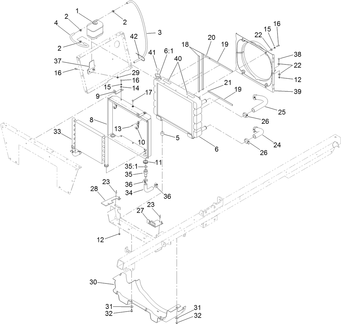 Radiator and Oil Cooler Assembly