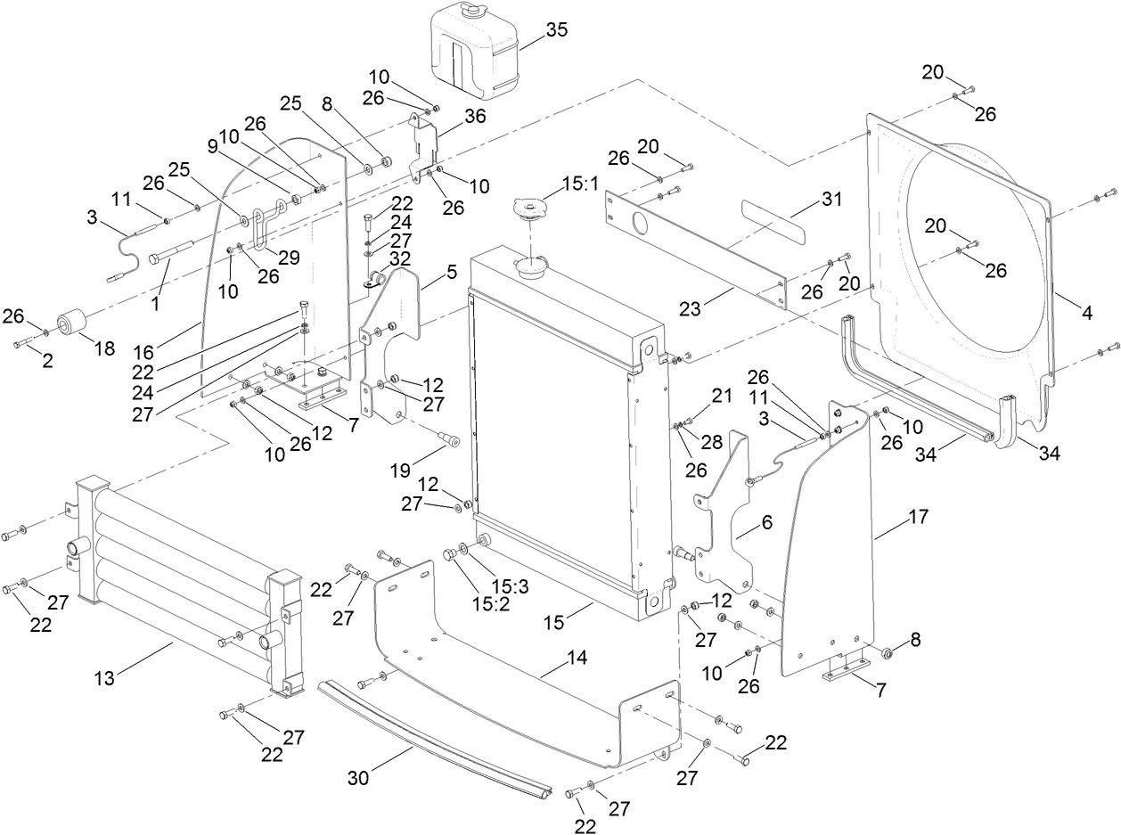 Radiator and Shroud Assembly